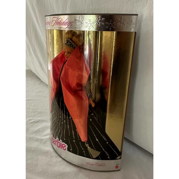 Happy Holidays Barbie Special Edition Vintage 1998 New in Box - Rare Misprint!! - Picture 5 of 13